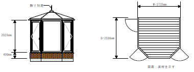 サンルームⅤ寸法図
